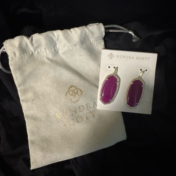 Kendra Scott Pink Drop Earrings - Picture 2 of 2